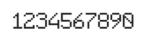 6×9数字点阵字体 ddN69AB1737
