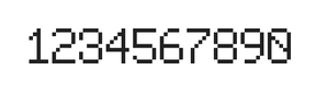 6×9数字点阵字体 ddN69AB1757