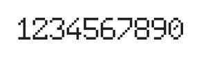 6×9数字点阵字体 ddN69AB1771