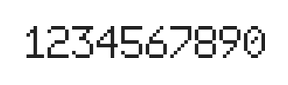 6×9数字点阵字体 ddN69AB1778