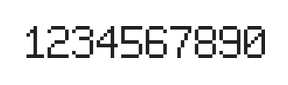 6×9数字点阵字体 ddN69AB1782