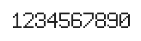 6×9数字点阵字体 ddN69AB1789