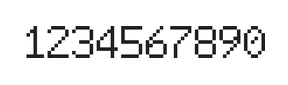 6×9数字点阵字体 ddN69AB1799