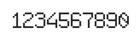 6×9数字点阵字体 ddN69AB1863