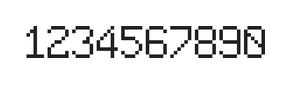 6×9数字点阵字体 ddN69AB1869