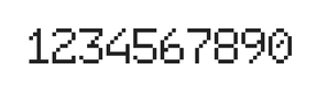 6×9数字点阵字体 ddN69AB1871