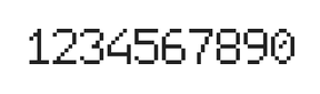 6×9数字点阵字体 ddN69AB1888