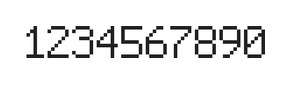 6×9数字点阵字体 ddN69AB1913