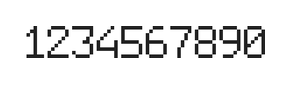 6×9数字点阵字体 ddN69AB1919