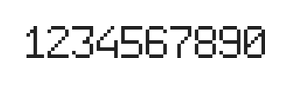 6×9数字点阵字体 ddN69AB1921