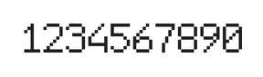 6×9数字点阵字体 ddN69AB1930