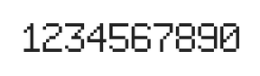 6×9数字点阵字体 ddN69AB1934