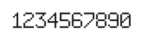 6×9数字点阵字体 ddN69AB1942