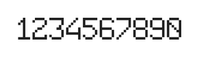 6×9数字点阵字体 ddN69AB1945