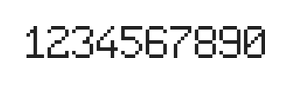 6×9数字点阵字体 ddN69AB1985