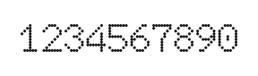 7×10数字点阵字体 ddN710AA0460