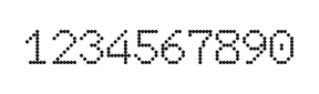 7×10数字点阵字体 ddN710AA0561