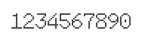 7×10数字点阵字体 ddN710AA0938
