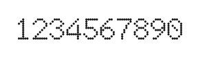 7×10数字点阵字体 ddN710AA1808