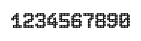 7×10数字点阵字体 ddN710BA0141