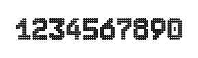 7×10数字点阵字体 ddN710BA0421