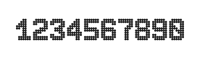 7×10数字点阵字体 ddN710BA0844