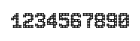 7×10数字点阵字体 ddN710BA1144