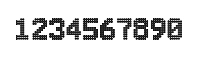7×10数字点阵字体 ddN710BA1727
