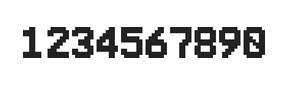 7×10数字点阵字体 ddN710BB0428