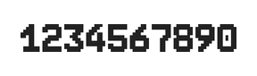 7×10数字点阵字体 ddN710BB0927