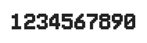 7×10数字点阵字体 ddN710BB1172