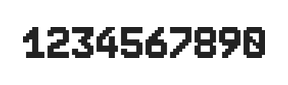 7×10数字点阵字体 ddN710BB1692