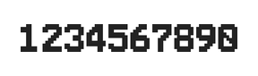 7×10数字点阵字体 ddN710BB1927