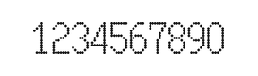7×13数字点阵字体 ddN713AA1317