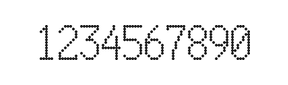 7×13数字点阵字体 ddN713AA1441