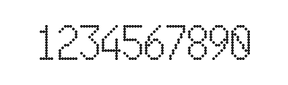 7×13数字点阵字体 ddN713AA1841
