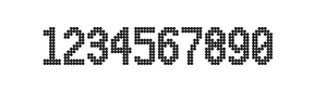 7×13数字点阵字体 ddN713BA1280
