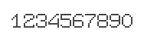 7×9数字点阵字体 ddN79AA0076