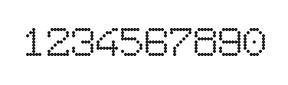 7×9数字点阵字体 ddN79AA0148