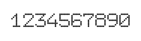 7×9数字点阵字体 ddN79AA0193