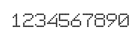 7×9数字点阵字体 ddN79AA0210