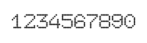 7×9数字点阵字体 ddN79AA0275