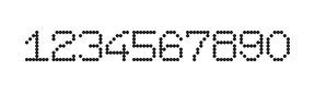 7×9数字点阵字体 ddN79AA0298