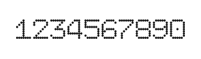 7×9数字点阵字体 ddN79AA0317