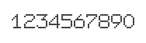 7×9数字点阵字体 ddN79AA0356