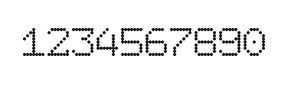 7×9数字点阵字体 ddN79AA0365