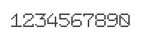 7×9数字点阵字体 ddN79AA0370