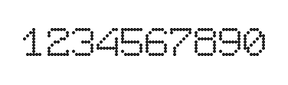 7×9数字点阵字体 ddN79AA0385