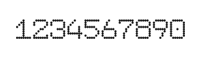 7×9数字点阵字体 ddN79AA0393