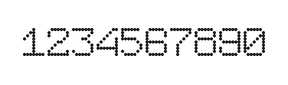 7×9数字点阵字体 ddN79AA0397